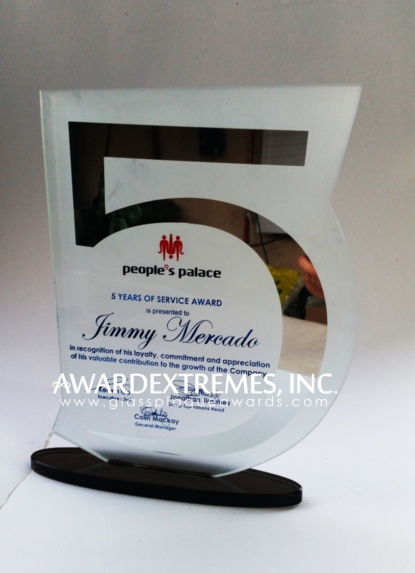 Glass Plaque Top Seller Awards - AWARDEXTREMES, INC.